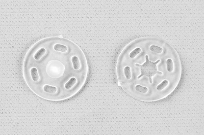 Кнопки пришивные пластиковые 15 мм, блистер 24шт, цв.-прозрачные - купить в Серове. Цена: 68.79 руб.