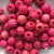 0309-Бусины деревянные "ОмТекс", 16 мм, упак.50+/-3шт, цв.023-розовый - купить в Серове. Цена: 62.22 руб.