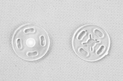 Кнопки пришивные пластиковые 13 мм, блистер 24шт, цв.-прозрачные - купить в Серове. Цена: 62.27 руб.