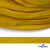 Шнур плетеный (плоский) d-12 мм, (уп.90+/-1м), 100% полиэстер, цв.269 - жёлтый - купить в Серове. Цена: 8.62 руб.