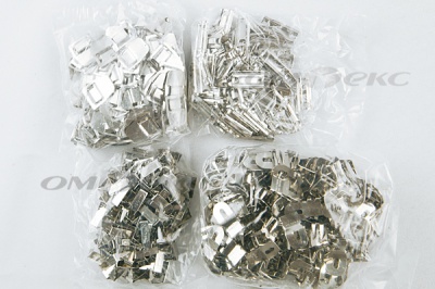 Крючки брючные 4 шипа "Стром" 144 шт. никель - купить в Серове. Цена: 383.97 руб.