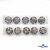 119-01 Кнопки пришивные декоративные металл 21 мм, цв.-никель - купить в Серове. Цена: 21.54 руб.