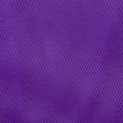 Фатин матовый 16-85, 12 гр/м2, шир.300см, цвет фиолетовый - купить в Серове. Цена 97.30 руб.