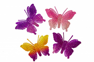 Бабочка декоративная пластиковая #12 - купить в Серове. Цена: 7.09 руб.