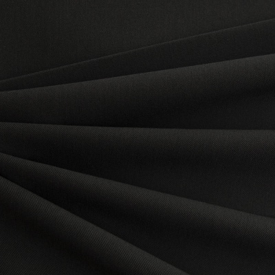 Костюмная ткань с вискозой "Меган", 210 гр/м2, шир.150см, цвет чёрный - купить в Серове. Цена 382.42 руб.