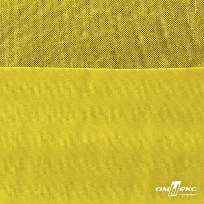 Трикотажное полотно голограмма, шир.140 см, #602 -жёлтый/жёлтый - купить в Серове. Цена 385.88 руб.