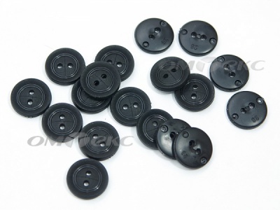 51820/18 мм (2 пр) черные пуговицы - купить в Серове. Цена: 0.82 руб.