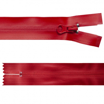 Молния водонепроницаемая PVC Т-7, 20 см, неразъемная, цвет (820)-красный - купить в Серове. Цена: 21.56 руб.