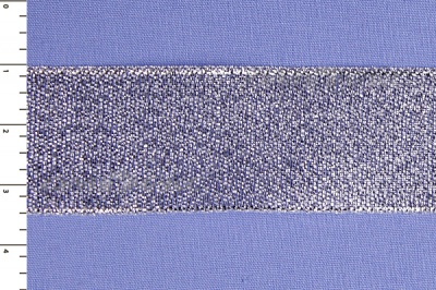 Лента парча MR-25, 25мм (33 м)  серебро - купить в Серове. Цена: 403.62 руб.