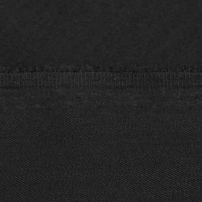 Костюмная ткань с вискозой "Рошель", 250 гр/м2, шир.150см, цвет чёрный - купить в Серове. Цена 438.12 руб.