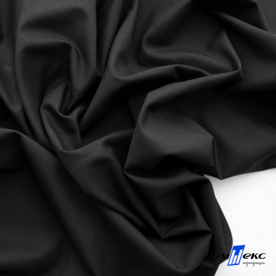 Ткань сорочечная Темза, 80%полиэстр 20%вискоза, 120 г/м2 ш.150 см, цв.черный - купить в Серове. Цена 269.93 руб.