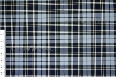 Ткань костюмная клетка Т7274 2004, 220 гр/м2, шир.150см, цвет т.синий/гол/бел - купить в Серове. Цена 