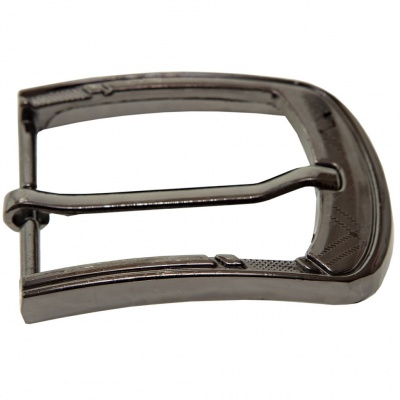 Пряжка металлическая для мужского ремня SC035#3 (шир.ремня 40 мм), цв.-тем.никель - купить в Серове. Цена: 43.93 руб.