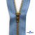 Молнии джинсовые металл т-4, 18 см латунь (YG), цв.-деним (231) - купить в Серове. Цена: 21.57 руб.