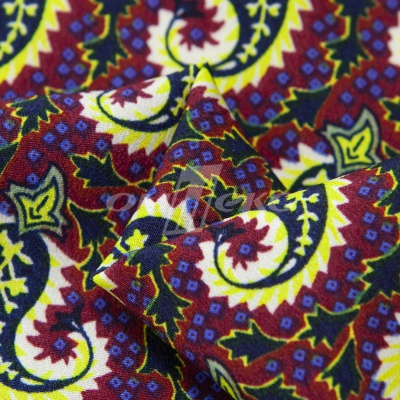 Плательная ткань "Фламенко" 14.1, 80 гр/м2, шир.150 см, принт огурцы - купить в Серове. Цена 243.96 руб.