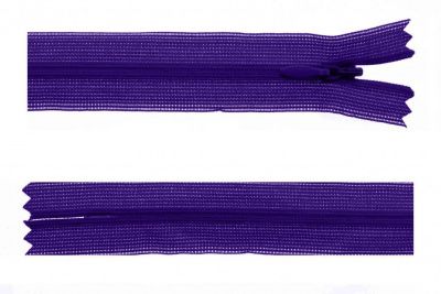 Молния потайная Т3 866, 50 см, капрон, цвет фиолетовый - купить в Серове. Цена: 8.62 руб.