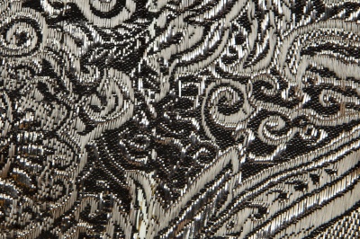 Ткань костюмная жаккард №11, 140 гр/м2, шир.150см, цвет тем.серебро - купить в Серове. Цена 383.29 руб.