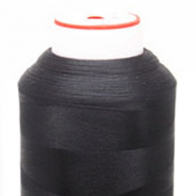 Нитки текстурированные некручёные, намот. 5 000 м, цвет чёрный - купить в Серове. Цена: 70.43 руб.