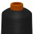 Нитки текстурированные кручёные, намот. 15 000 м, цвет чёрный - купить в Серове. Цена: 237.24 руб.