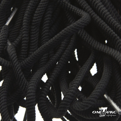 Шнурки #106-09, круглые 130 см, цв.чёрный - купить в Серове. Цена: 21.92 руб.