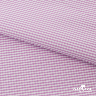 Ткань сорочечная Клетка Виши, 115 г/м2, 58% пэ,42% хл, шир.150 см, цв.1-розовый, (арт.111) - купить в Серове. Цена 306.69 руб.
