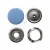 Кнопка рубашечная (закрытая) 9,5мм - эмаль, цв.182 - св.голубой - купить в Серове. Цена: 5.74 руб.