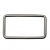 Рамка металлическая прямоугольная, 40 х 15 мм- тём.никель - купить в Серове. Цена: 4.60 руб.