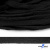 Шнур плетеный d-8 мм плоский, 70% хлопок 30% полиэстер, уп.85+/-1 м, цв.- чёрный - купить в Серове. Цена: 735 руб.