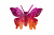 Бабочка декоративная пластиковая #10 - купить в Серове. Цена: 7.09 руб.