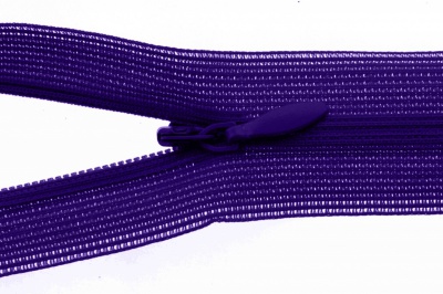 Молния потайная Т3 866, 20 см, капрон, цвет фиолетовый - купить в Серове. Цена: 5.27 руб.