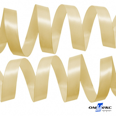 052-золотистый Лента атласная упаковочная (В) 85+/-5гр/м2, шир.12 мм (1/2), 25+/-1 м - купить в Серове. Цена: 28.57 руб.