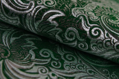 Ткань костюмная жаккард, 135 гр/м2, шир.150см, цвет зелёный№4 - купить в Серове. Цена 441.94 руб.