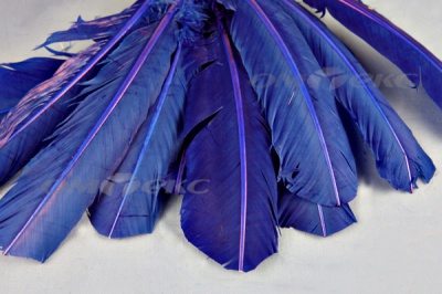 Декоративный Пучок из перьев, перо 23см/синий - купить в Серове. Цена: 12.34 руб.