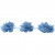 Тесьма плетеная "Рюш", упак. 9,14 м, цвет голубой - купить в Серове. Цена: 45.87 руб.