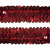 Тесьма с пайетками 3, шир. 30 мм/уп. 25+/-1 м, цвет красный - купить в Серове. Цена: 1 087.39 руб.