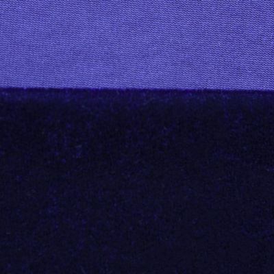 Бархат стрейч №14, 240 гр/м2, шир.160 см, (2,6 м/кг), цвет т.синий - купить в Серове. Цена 748.44 руб.