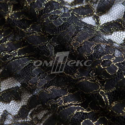 Кружевное полотно XD LACE 1-4, 80 гр/м2, шир.150см, цвет чёрный - купить в Серове. Цена 245.94 руб.