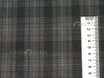 Ткань костюмная клетка 25235 2004, 185 гр/м2, шир.150см, цвет серый/бел - купить в Серове. Цена 