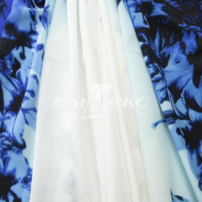 Плательная ткань "Фламенко" 19.1, 80 гр/м2, шир.150 см, принт растительный - купить в Серове. Цена 241.49 руб.