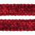 Тесьма с пайетками 3, шир. 35 мм/уп. 25+/-1 м, цвет красный - купить в Серове. Цена: 1 308.30 руб.